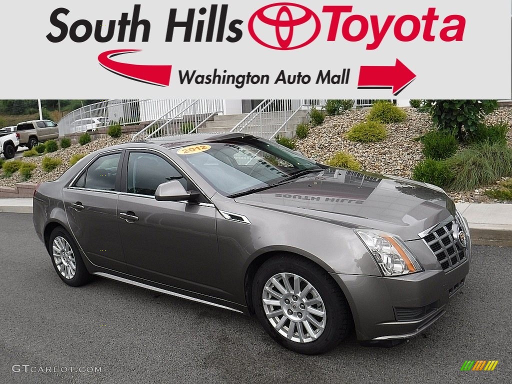 2012 CTS 4 3.0 AWD Sedan - Mocha Steel Metallic / Light Titanium/Ebony photo #1