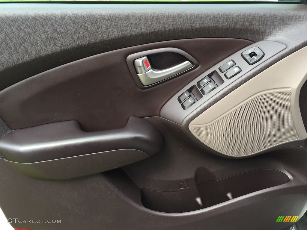 2013 Tucson GLS AWD - Cotton White / Taupe photo #8
