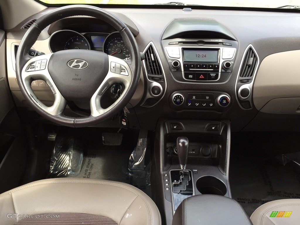 2013 Tucson GLS AWD - Cotton White / Taupe photo #12