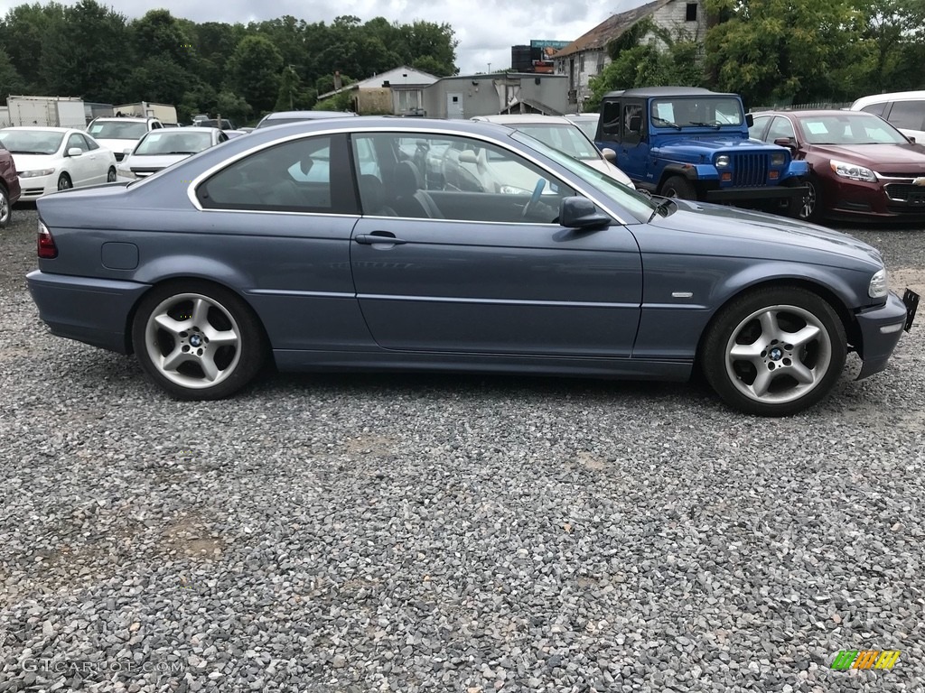 2001 3 Series 325i Coupe - Black Sapphire Metallic / Grey photo #8