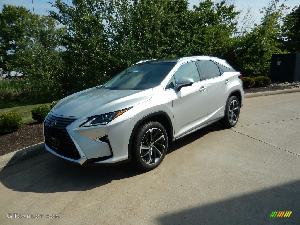 Silver Lining Metallic 2018 Lexus RX 450h AWD Exterior Photo #128462777