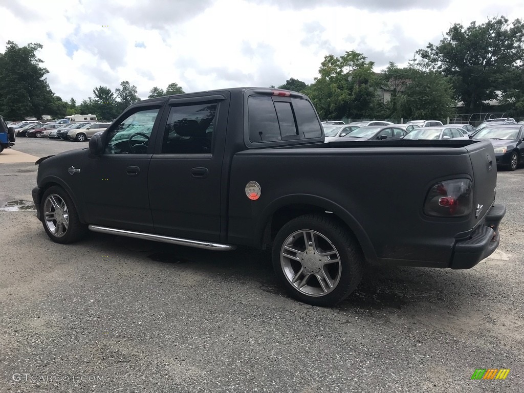 2002 F150 Harley-Davidson SuperCrew - Black / Black/Grey photo #4