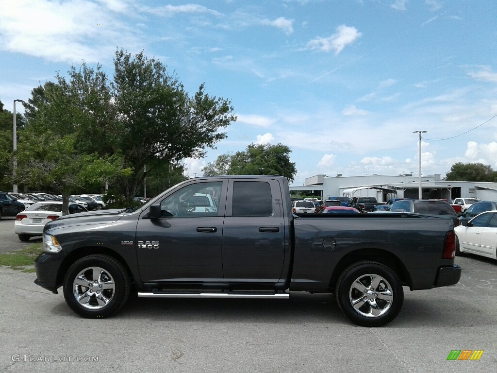 2018 1500 Express Quad Cab 4x4 - Granite Crystal Metallic / Black/Diesel Gray photo #2