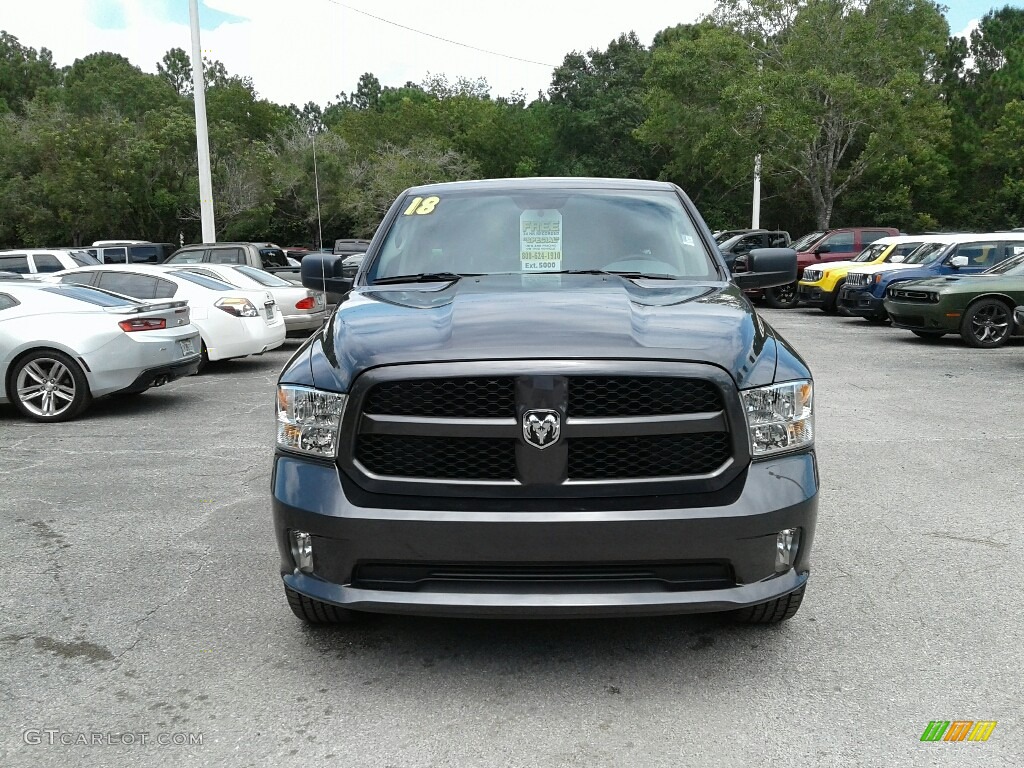 2018 1500 Express Quad Cab 4x4 - Granite Crystal Metallic / Black/Diesel Gray photo #8
