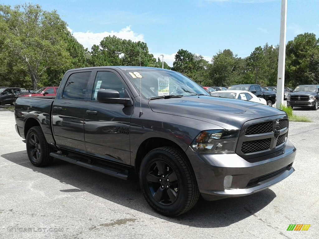 2018 1500 Express Crew Cab - Granite Crystal Metallic / Black/Diesel Gray photo #7