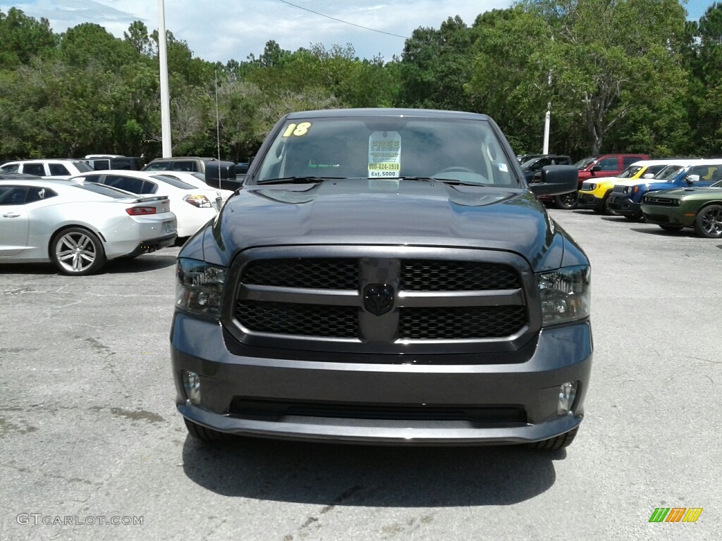 2018 1500 Express Crew Cab - Granite Crystal Metallic / Black/Diesel Gray photo #8