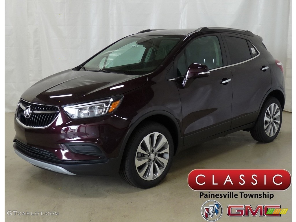 2018 Encore Preferred AWD - Black Cherry Metallic / Ebony photo #1