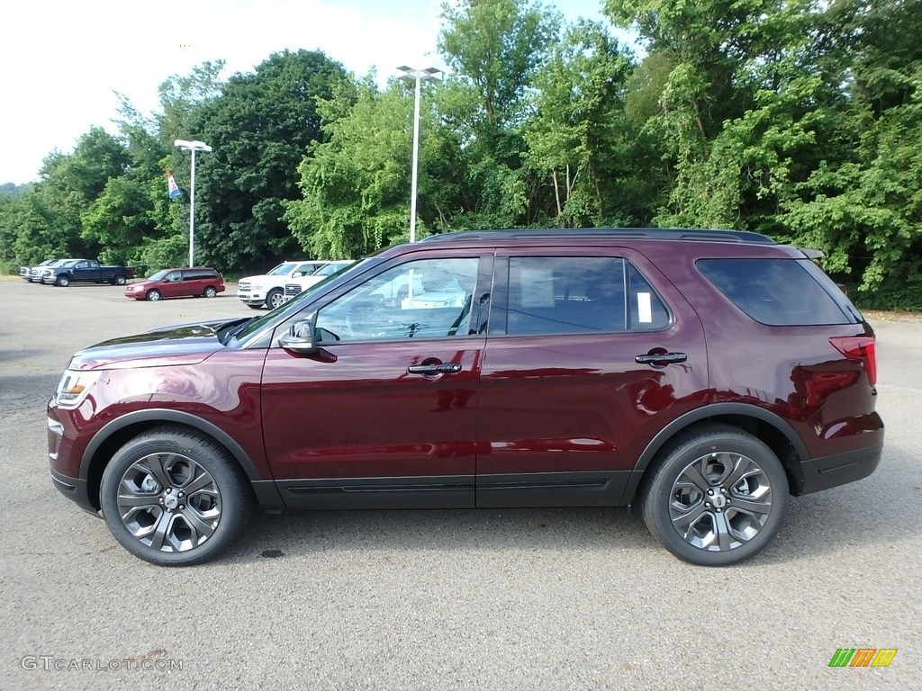 2018 Explorer Sport 4WD - Burgundy Velvet / Ebony Black photo #6