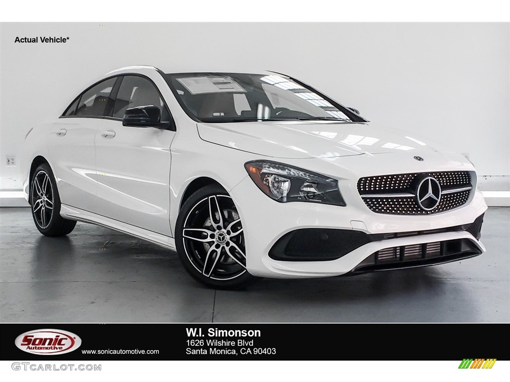 2018 CLA 250 Coupe - Polar White / Sahara Beige photo #1