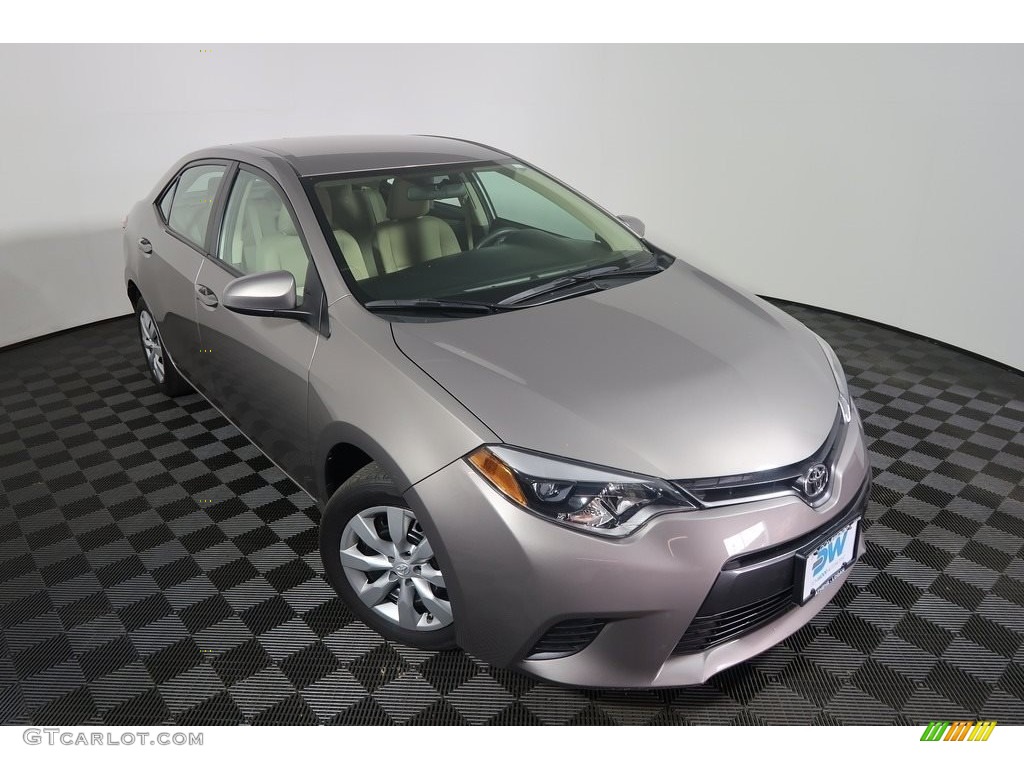 2015 Corolla LE - Brown Sugar Metallic / Ivory photo #2
