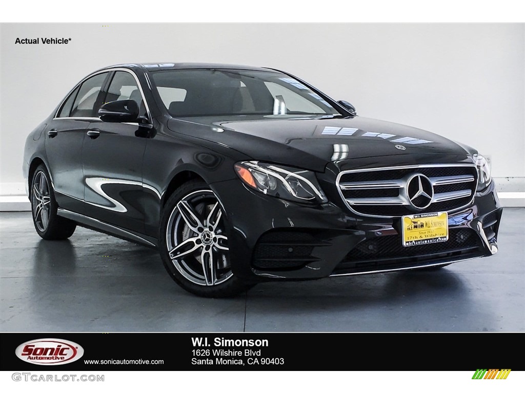 2018 E 300 Sedan - Black / Black photo #1