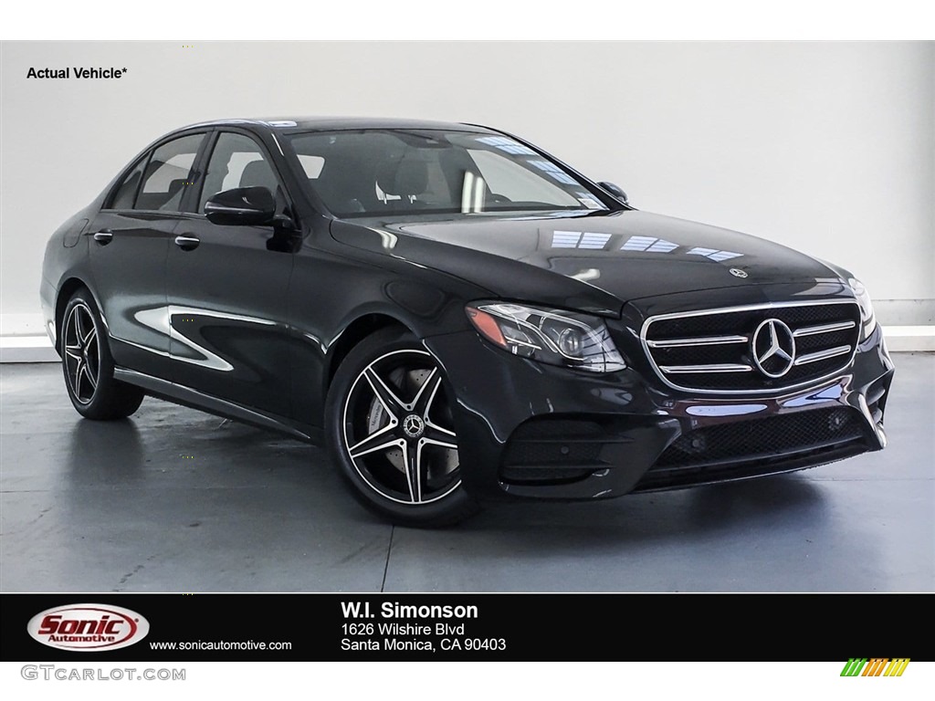2018 E 300 Sedan - Black / Black photo #1