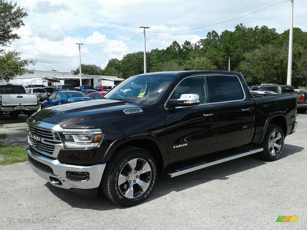 2019 1500 Laramie Crew Cab - Rugged Brown Pearl / Mountain Brown/Light Frost Beige photo #1