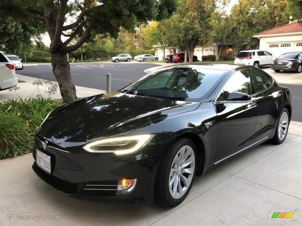 Solid Black Tesla Model S