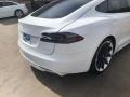 2014 Pearl White Tesla Model S P85D Performance  photo #7