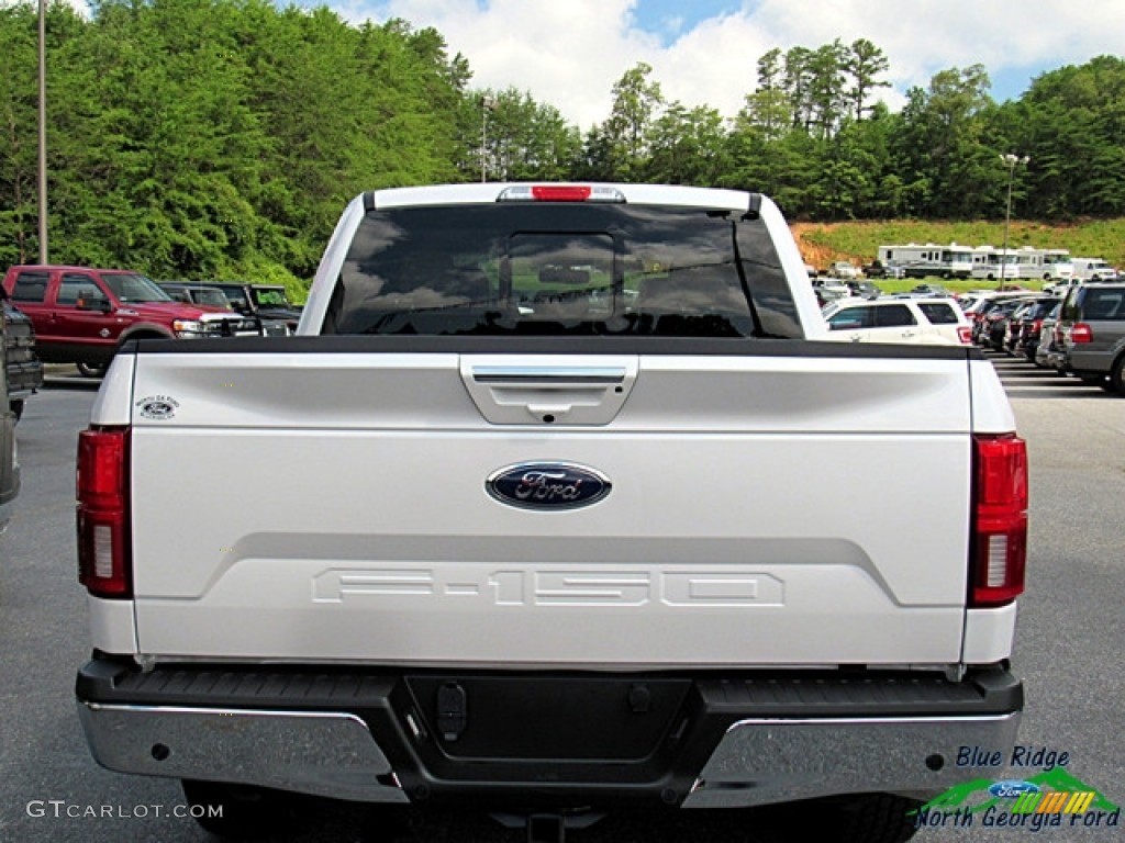 2018 F150 Lariat SuperCrew 4x4 - White Platinum / Light Camel photo #4