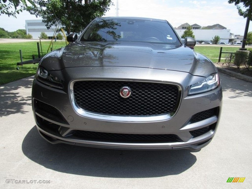 2017 F-PACE 35t AWD Prestige - Ammonite Grey / Jet photo #12
