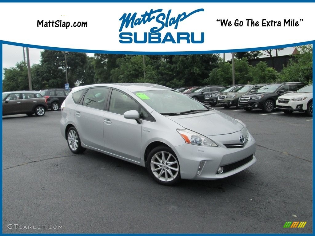 2012 Prius v Five Hybrid - Classic Silver Metallic / Misty Gray photo #1