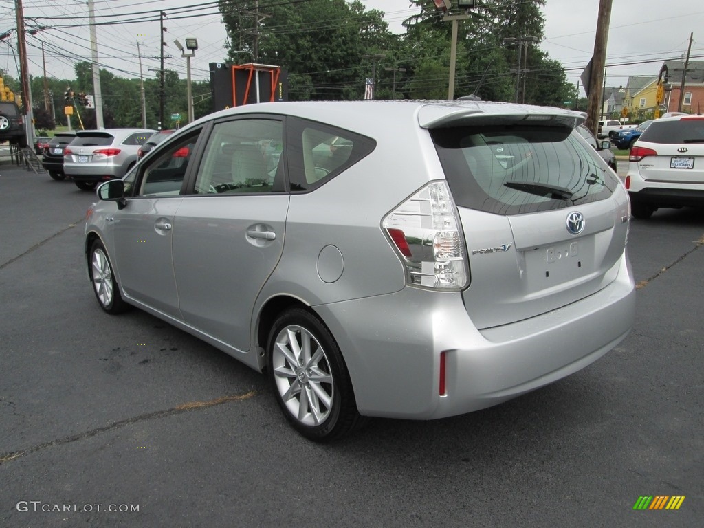 2012 Prius v Five Hybrid - Classic Silver Metallic / Misty Gray photo #8