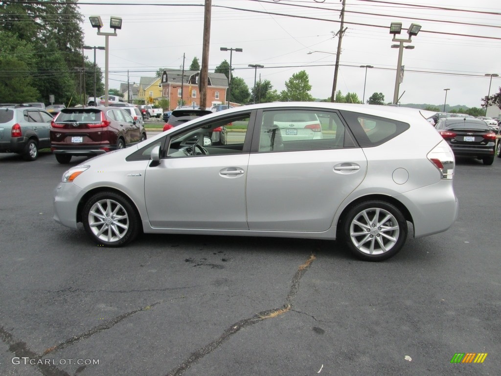 2012 Prius v Five Hybrid - Classic Silver Metallic / Misty Gray photo #9