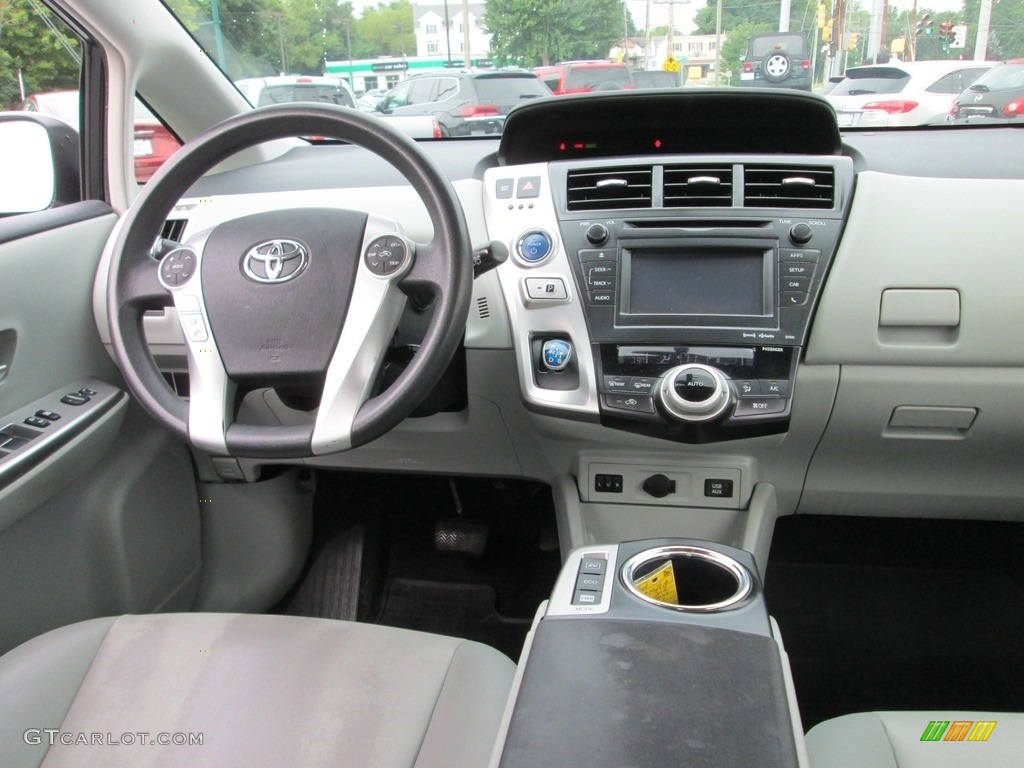 2012 Prius v Five Hybrid - Classic Silver Metallic / Misty Gray photo #10