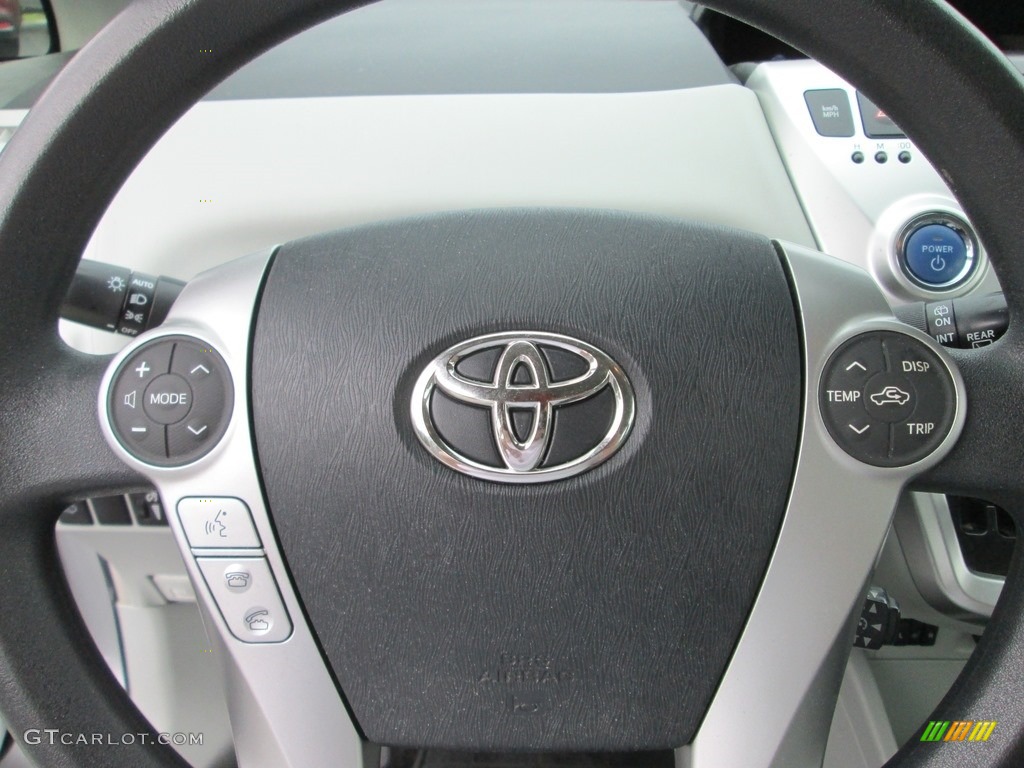 2012 Prius v Five Hybrid - Classic Silver Metallic / Misty Gray photo #11