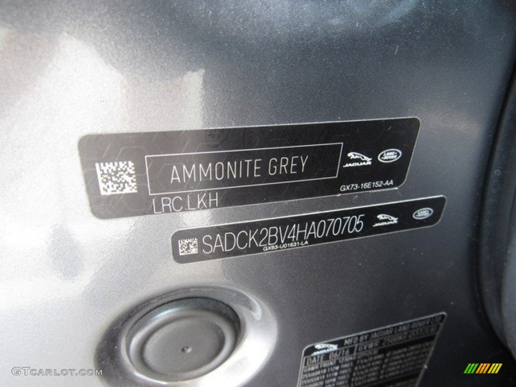 2017 F-PACE 35t AWD Prestige - Ammonite Grey / Jet photo #40