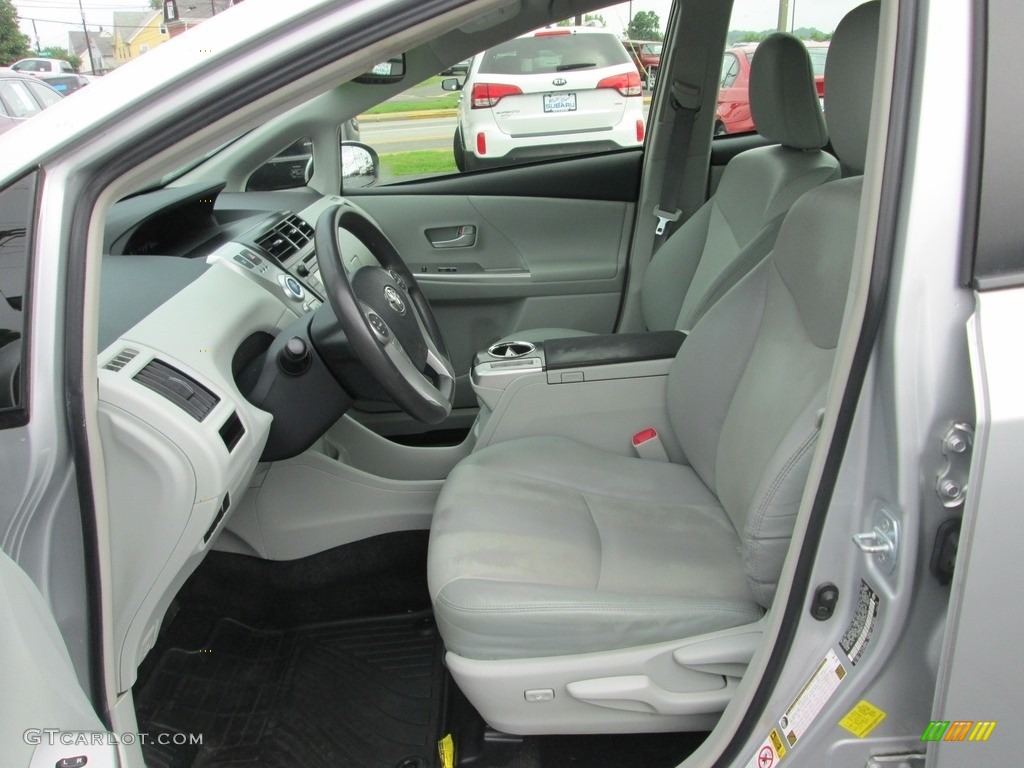 2012 Prius v Five Hybrid - Classic Silver Metallic / Misty Gray photo #13