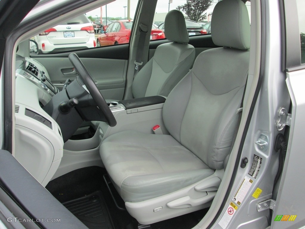 2012 Prius v Five Hybrid - Classic Silver Metallic / Misty Gray photo #16
