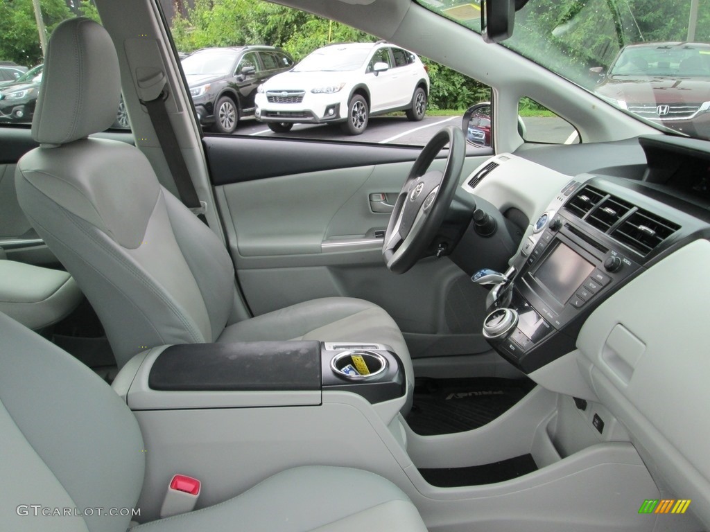2012 Prius v Five Hybrid - Classic Silver Metallic / Misty Gray photo #17