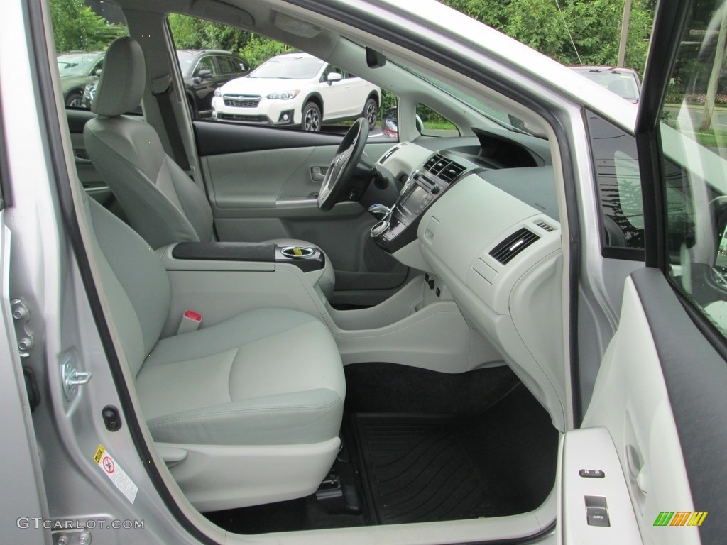 2012 Prius v Five Hybrid - Classic Silver Metallic / Misty Gray photo #18