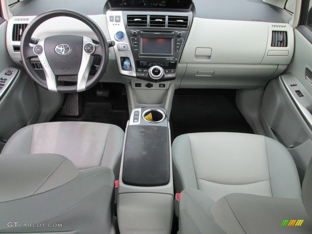 2012 Prius v Five Hybrid - Classic Silver Metallic / Misty Gray photo #24