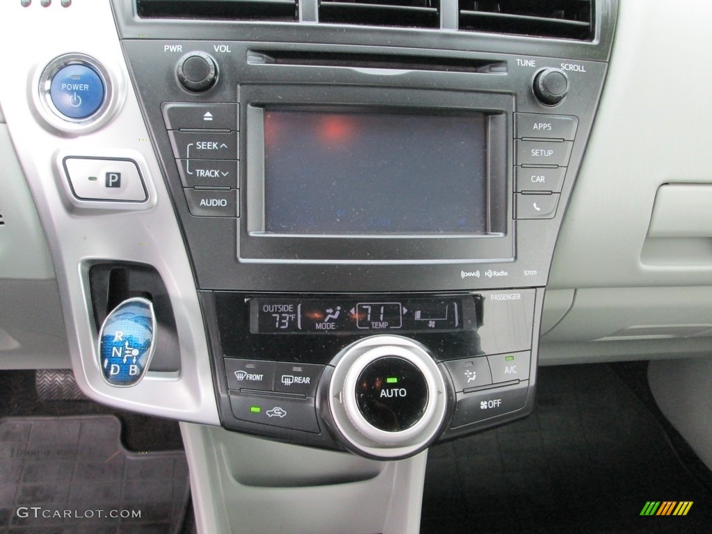 2012 Prius v Five Hybrid - Classic Silver Metallic / Misty Gray photo #25
