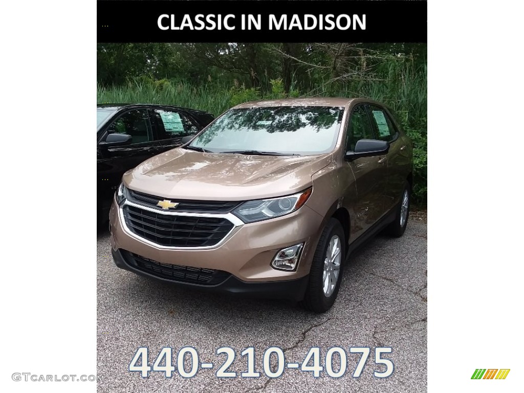 2019 Equinox LS - Sandy Ridge Metallic / Medium Ash Gray photo #1
