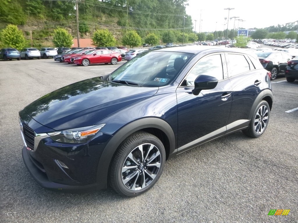 Deep Crystal Blue Mica 2019 Mazda CX-3 Touring AWD Exterior Photo #128483631