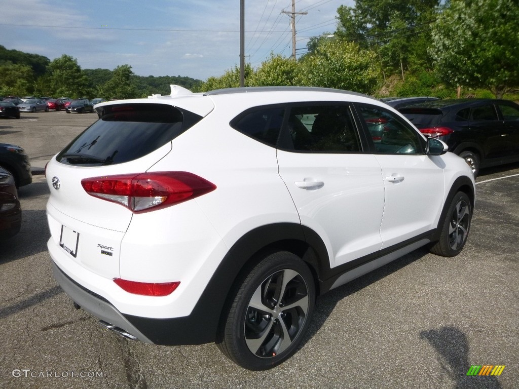 2018 Tucson Sport AWD - Dazzling White / Gray photo #2