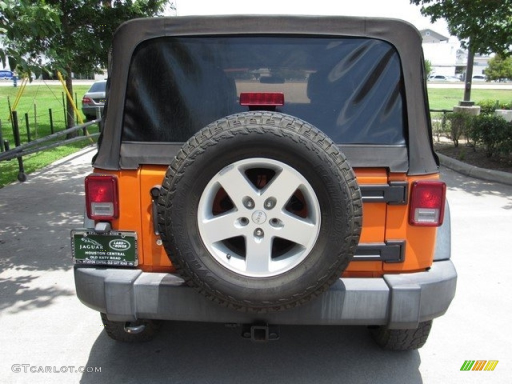 2012 Wrangler Unlimited Sport 4x4 - Crush Orange / Black photo #8