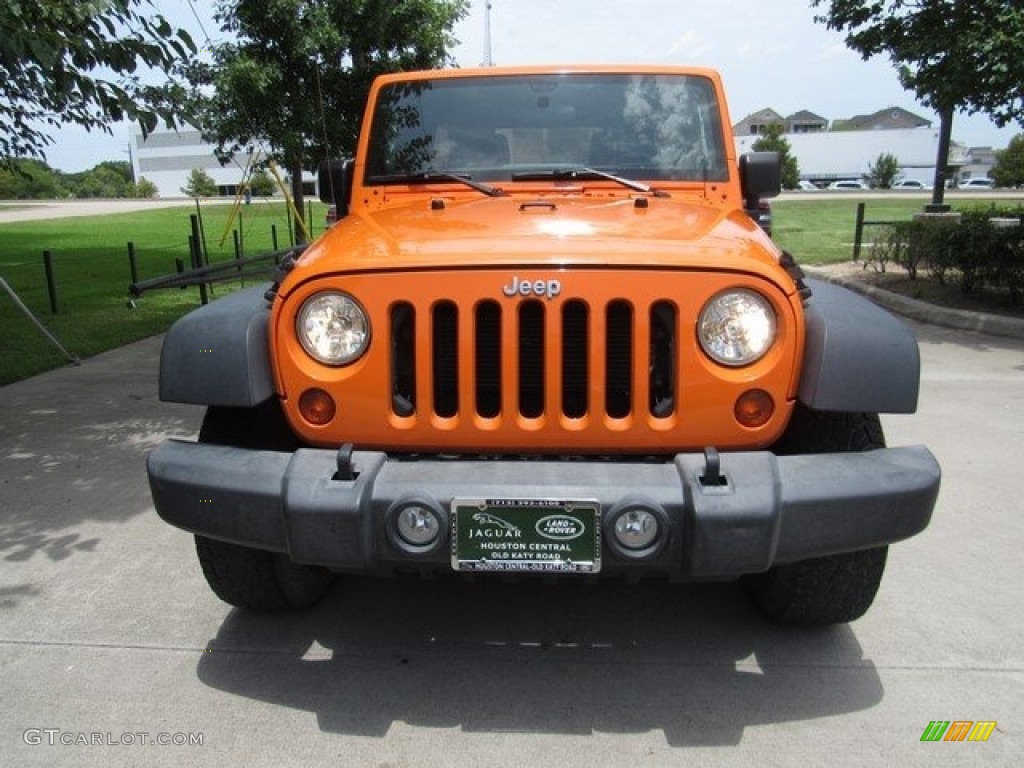 2012 Wrangler Unlimited Sport 4x4 - Crush Orange / Black photo #9