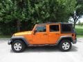 2012 Crush Orange Jeep Wrangler Unlimited Sport 4x4  photo #11