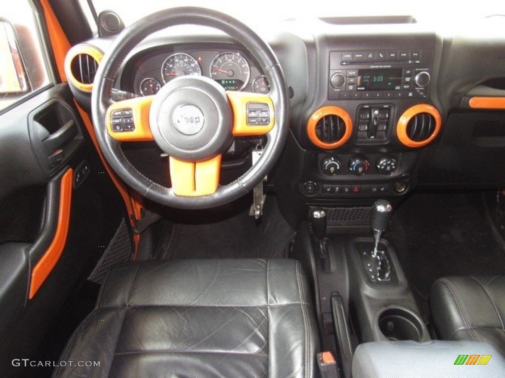 2012 Wrangler Unlimited Sport 4x4 - Crush Orange / Black photo #14