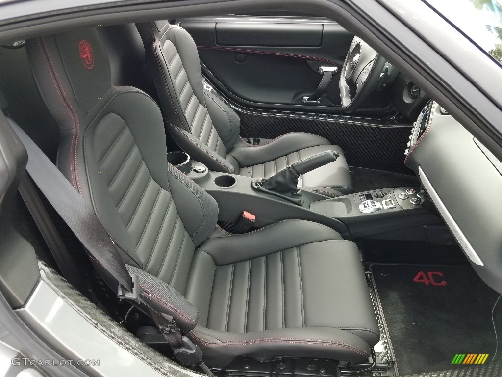 Black Interior 2017 Alfa Romeo 4C Coupe Photo #128484699