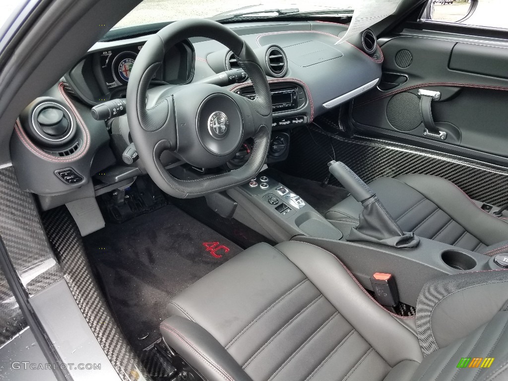 Black Interior 2017 Alfa Romeo 4C Coupe Photo #128484790