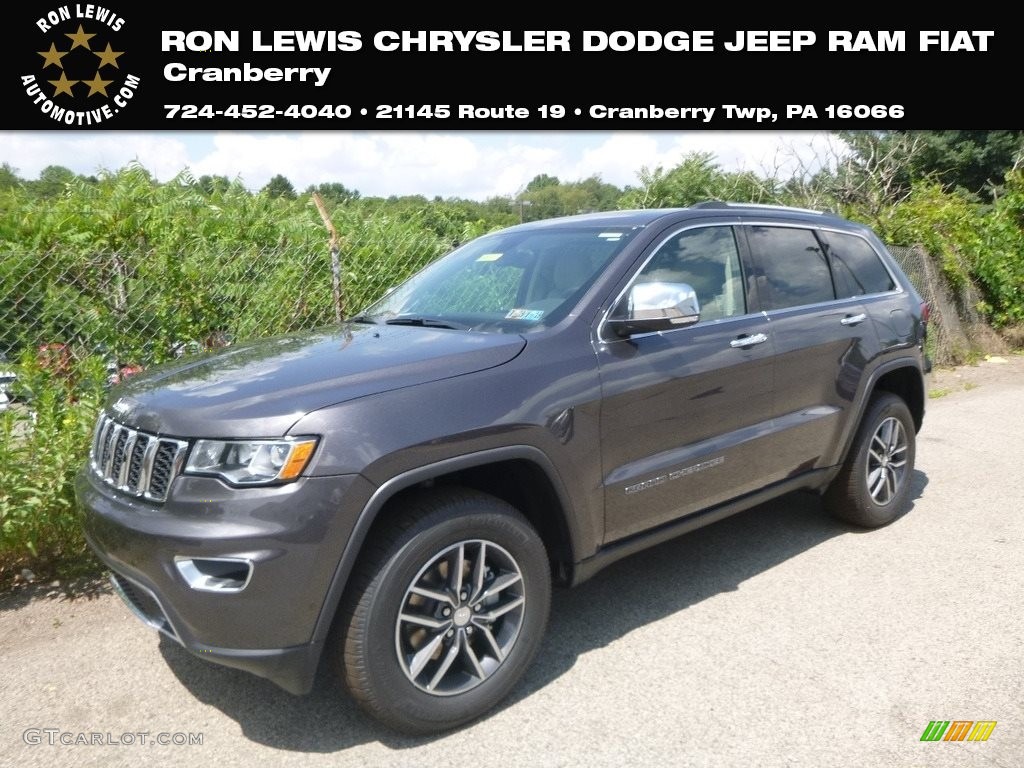 2018 Grand Cherokee Limited 4x4 - Granite Crystal Metallic / Black/Light Frost Beige photo #1