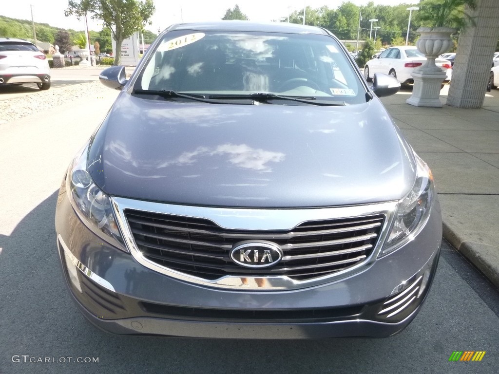 2012 Sportage LX AWD - Twilight Blue / Black photo #4