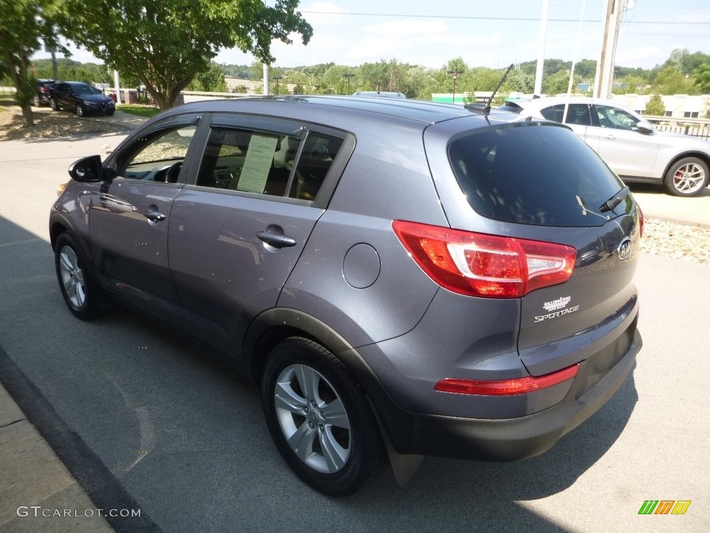 2012 Sportage LX AWD - Twilight Blue / Black photo #7