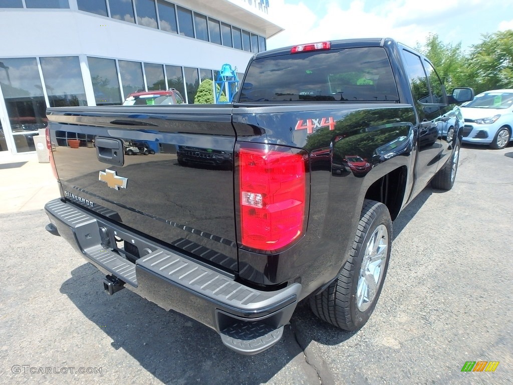 2018 Silverado 1500 Custom Crew Cab 4x4 - Black / Dark Ash/Jet Black photo #5