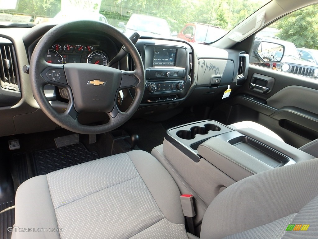 2018 Silverado 1500 Custom Crew Cab 4x4 - Black / Dark Ash/Jet Black photo #13