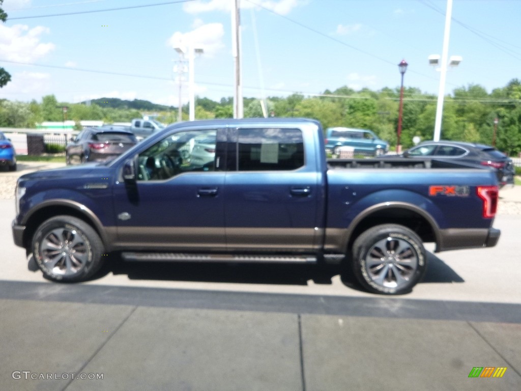 2017 F150 King Ranch SuperCrew 4x4 - Blue Jeans / Earth Gray photo #6