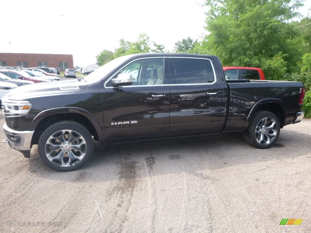 2019 1500 Long Horn Crew Cab 4x4 - Rugged Brown Pearl / Mountain Brown/Light Frost Beige photo #2