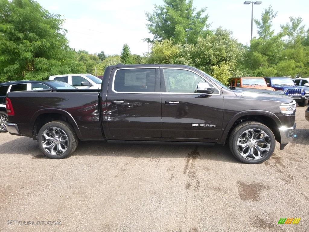 2019 1500 Long Horn Crew Cab 4x4 - Rugged Brown Pearl / Mountain Brown/Light Frost Beige photo #6
